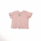Baby Berry Blush Ribbed Tee - 0-3 Months | 000