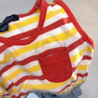 Pumpkin Patch Denim & Stripe Dress - 6-12 Months | 0