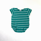 Bonds Green Striped Bodysuit - 0-3 Months | 000