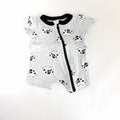 Baby Berry Cow Print Zip Romper - 0-3 Months | 000