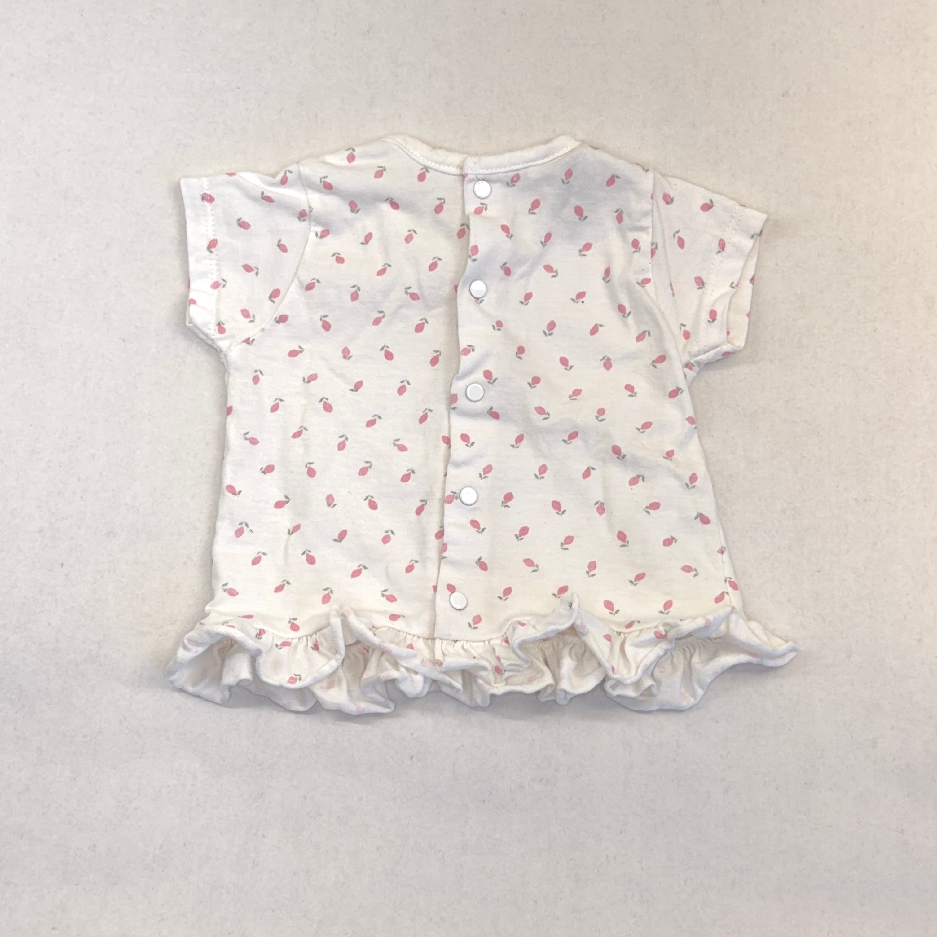 Babidu Floral Frill Top - 3-6 Months | 00