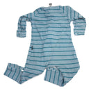 Bonds Blue & Teal Stripe Wondersuit - 6-12 Months | 0