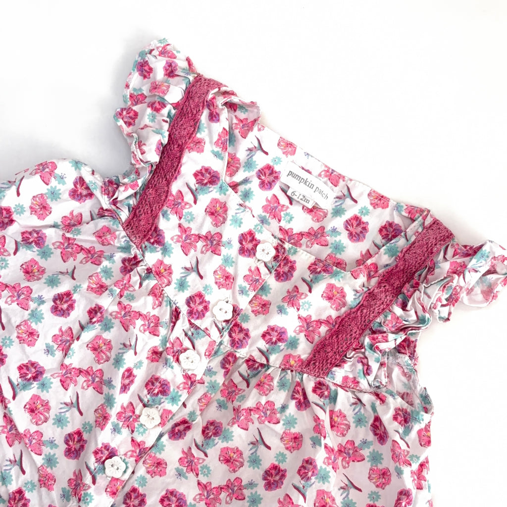 Pumpkin Patch Floral Dress - 6-12 Months | 0