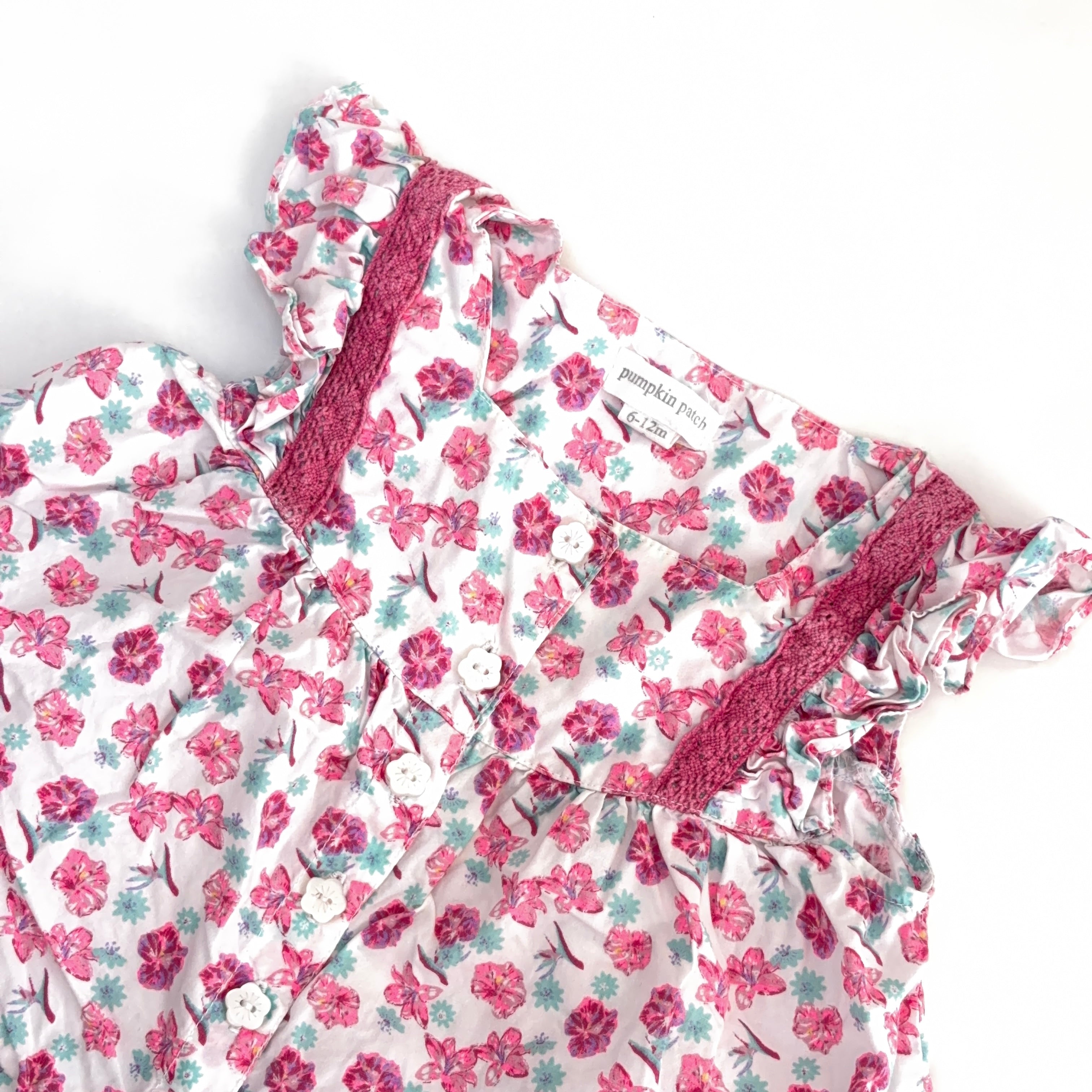 Pumpkin Patch Floral Dress - 6-12 Months | 0