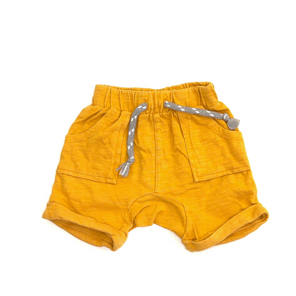 Baby Baby Mustard Shorts - 0-3 Months | 000