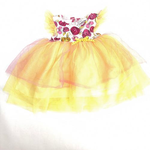 Baby Baby Yellow Tulle Party Dress - 3-6 Months | 00