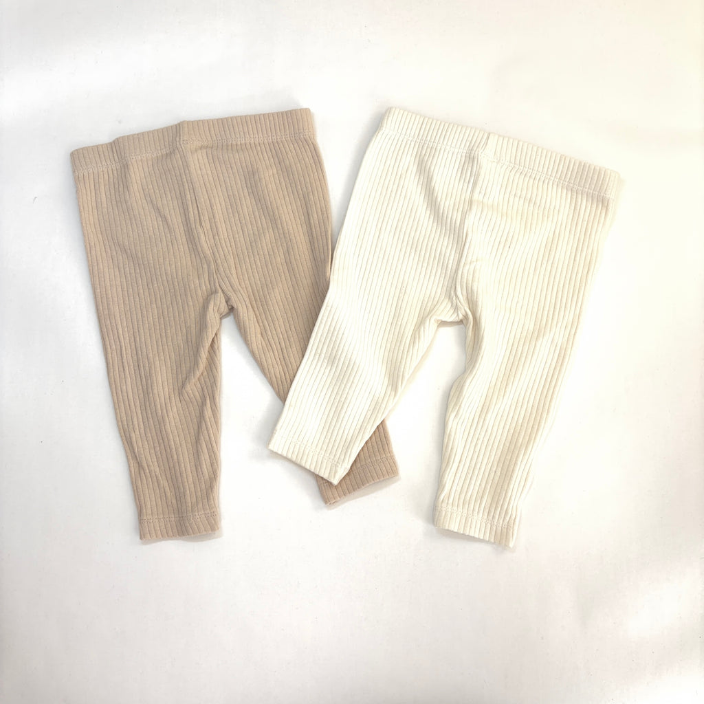 Anko Ribbed Leggings Bundle - 2 Pack - 3-6 Months | 00