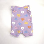 Dymples Heart Print Romper - 0-3 Months | 000
