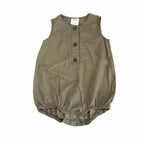 Baby Berry Khaki Romper - 12-18 Months | 1