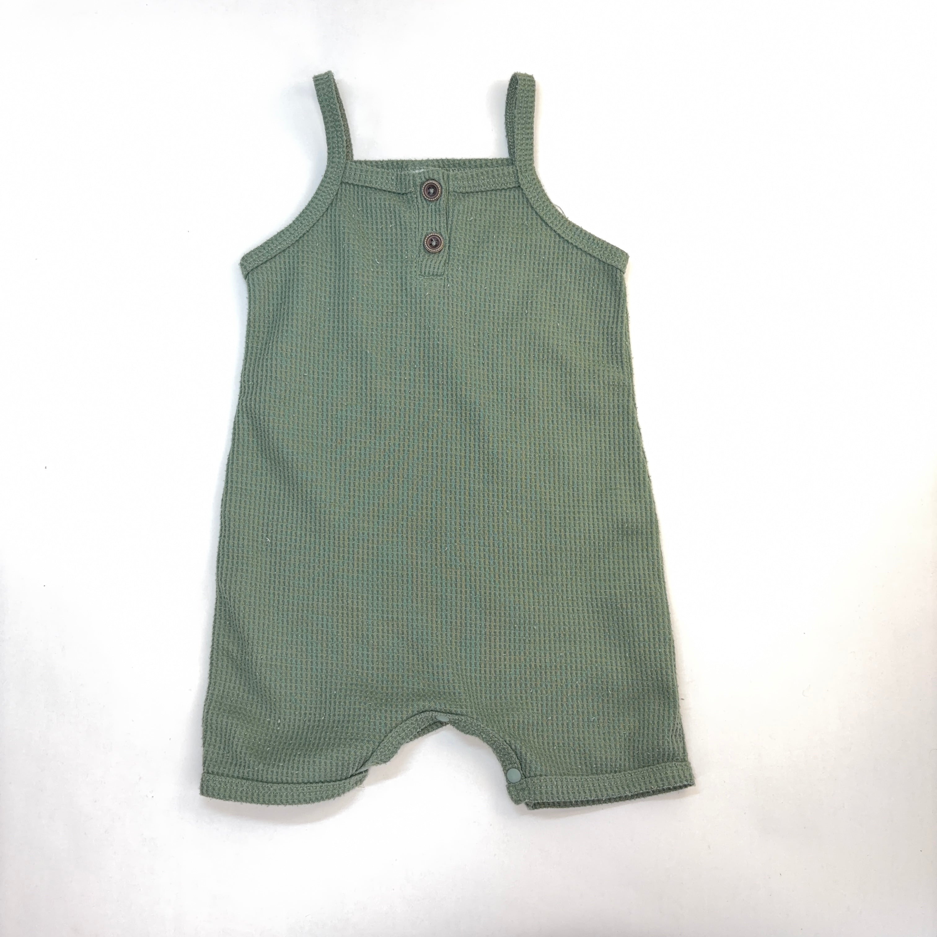 PatPat Sage Waffle Romper - 6-12 Months | 0