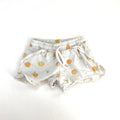 Dymples Orange Print Shorts - 3-6 Months | 00