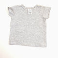 Target Organic Cotton Grey Stripe Tee - 0-3 Months | 000
