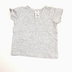 Target Organic Cotton Grey Stripe Tee - 0-3 Months | 000