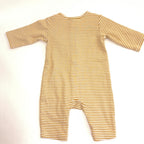 Target Organic Cotton Mustard Ribbed Romper - 0-3 Months | 000