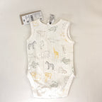 Dymples Ribbed Animal Print Bodysuit - Newborn | 0000