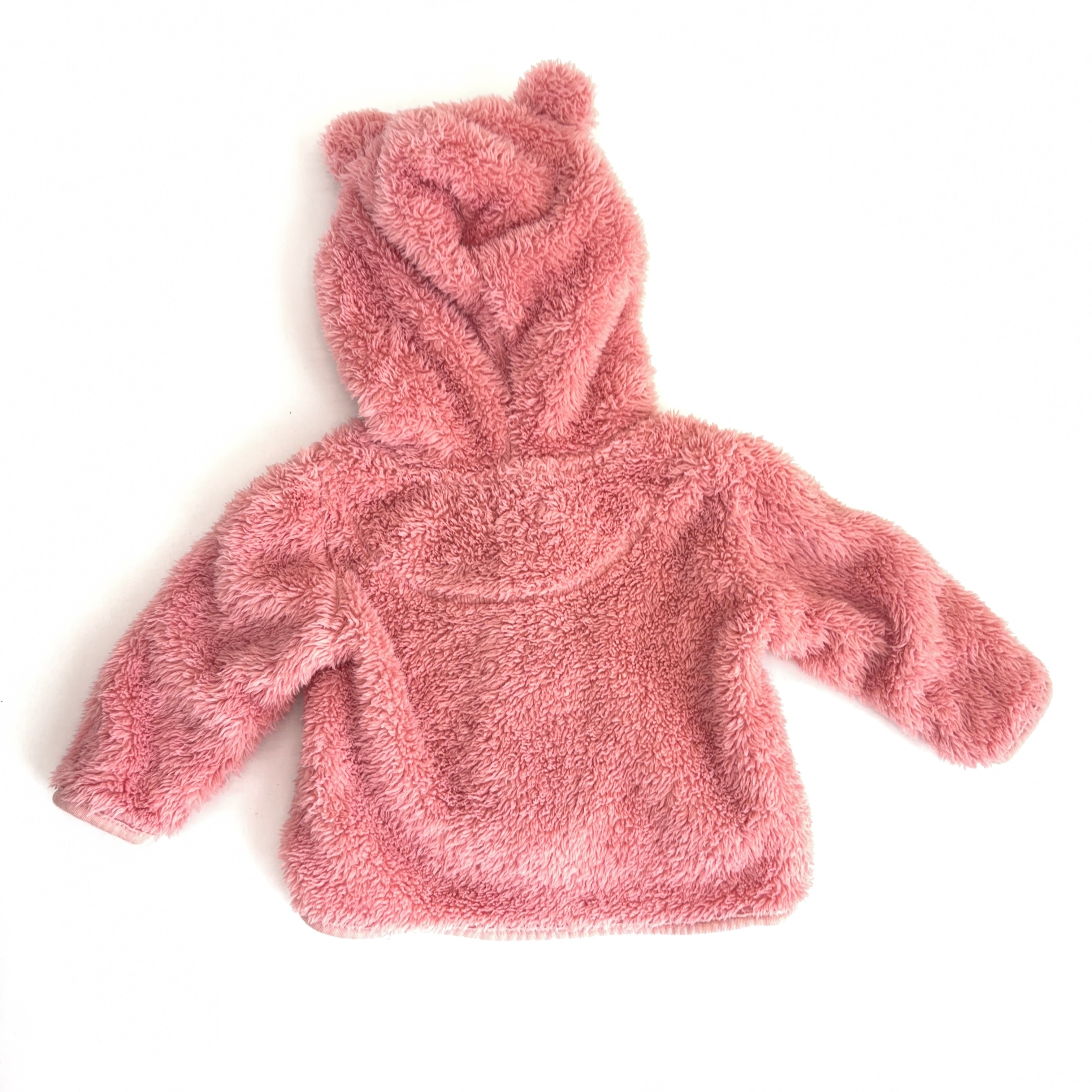 Higgledee Pink Hooded Teddy Jacket - 3-6 Months | 00