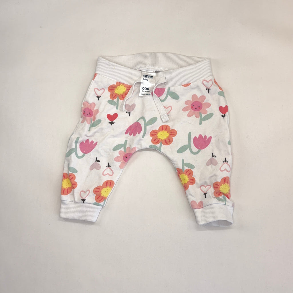 Anko Floral Pants - 0-3 Months | 000