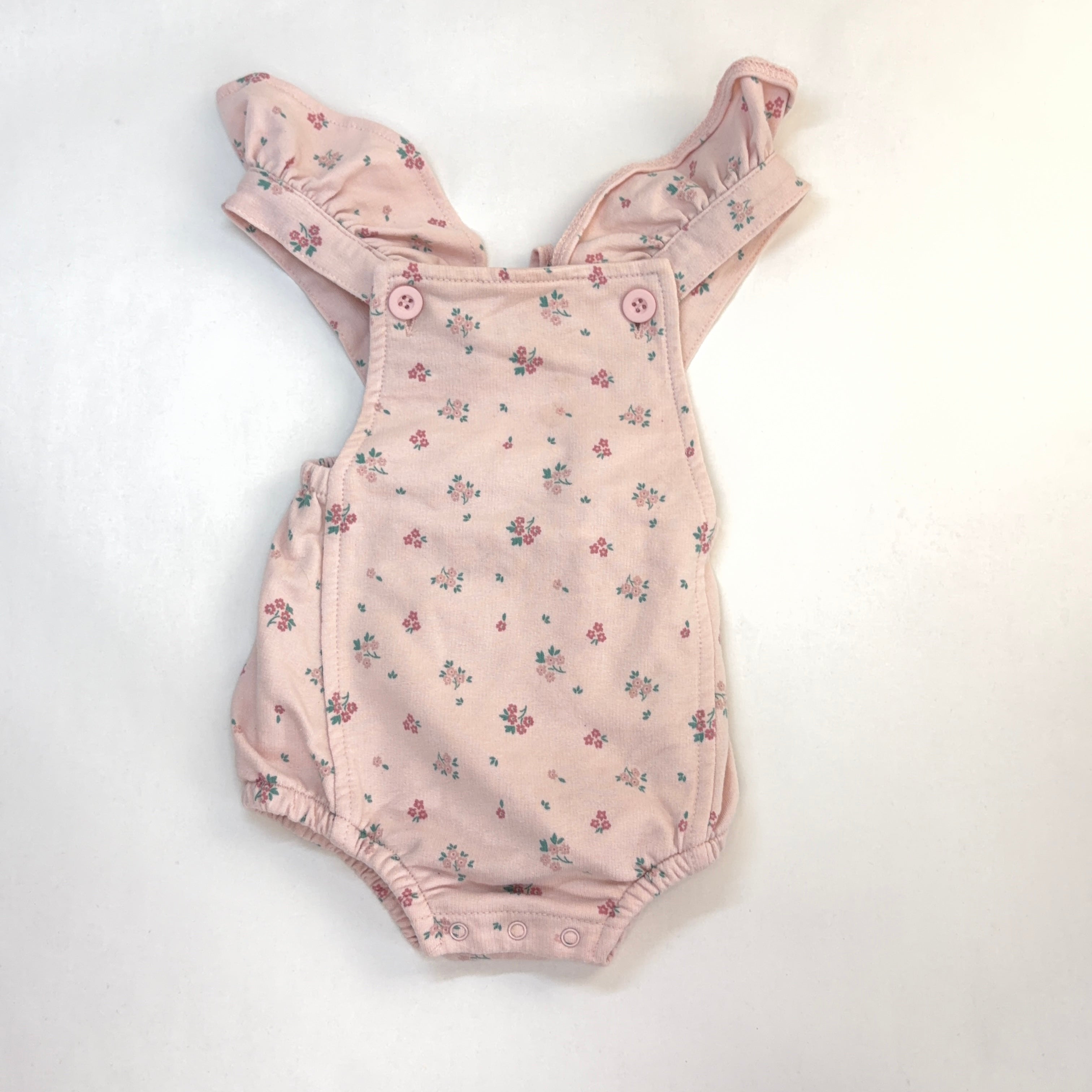 Baby Berry Pink Floral Romper - 3-6 Months | 00