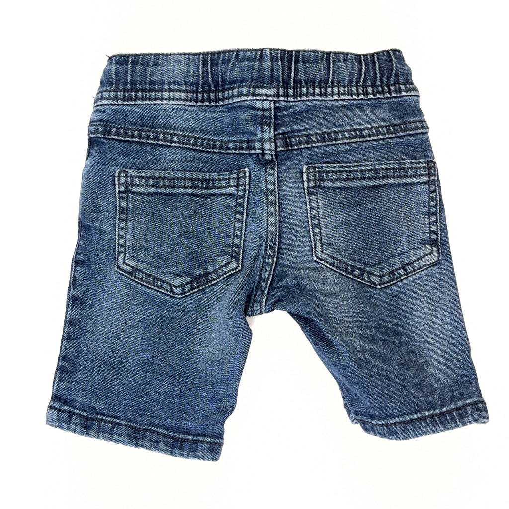 Breakers Blue Denim Drawstring Shorts - 18-24 Months | 2