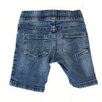 Breakers Blue Denim Drawstring Shorts - 18-24 Months | 2
