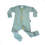 Bonds Sage Stripe Wondersuit - 3-6 Months | 00