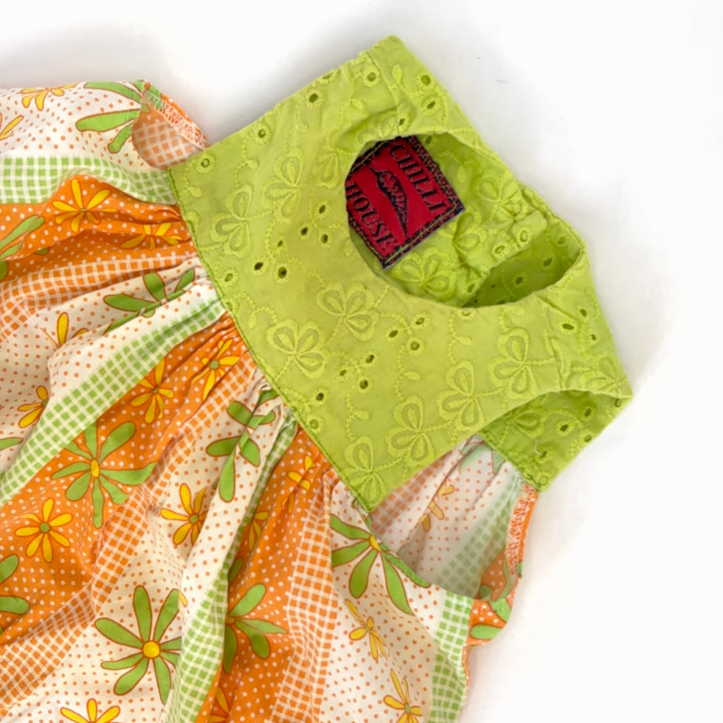 Chilli House Floral Eyelet Dress - 6-12 Months | 0