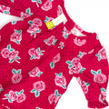 Dymples Rose Print Long Sleeve Dress - 0-3 Months | 000