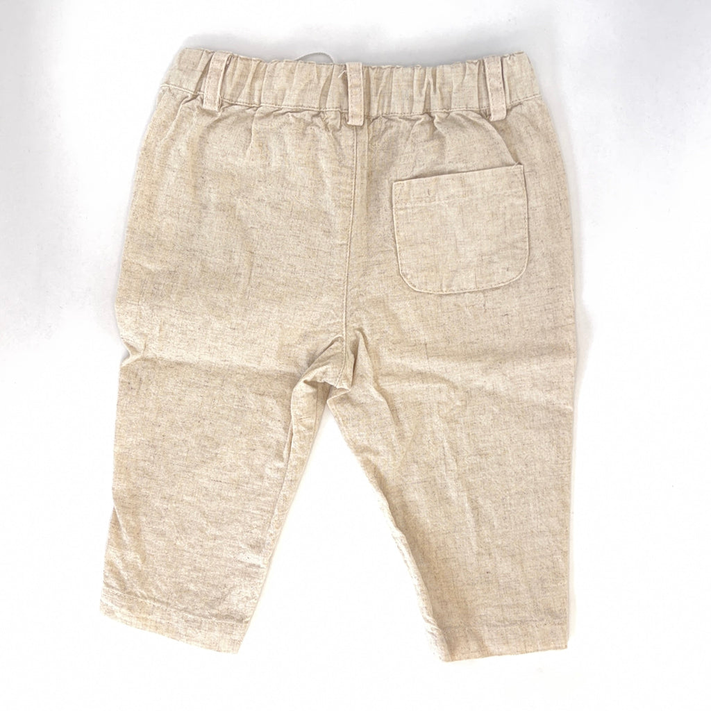 Designer Kidz Linen Blend Pants - 6-12 Months | 0