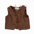 Designer Kidz Linen Vest - 6-12 Months | 0