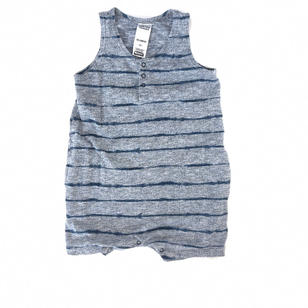 Bonds Striped Sleeveless Romper - 18-24 Months | 2