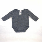 Bonds Grey Rib Bodysuit - 0-3 Months | 000