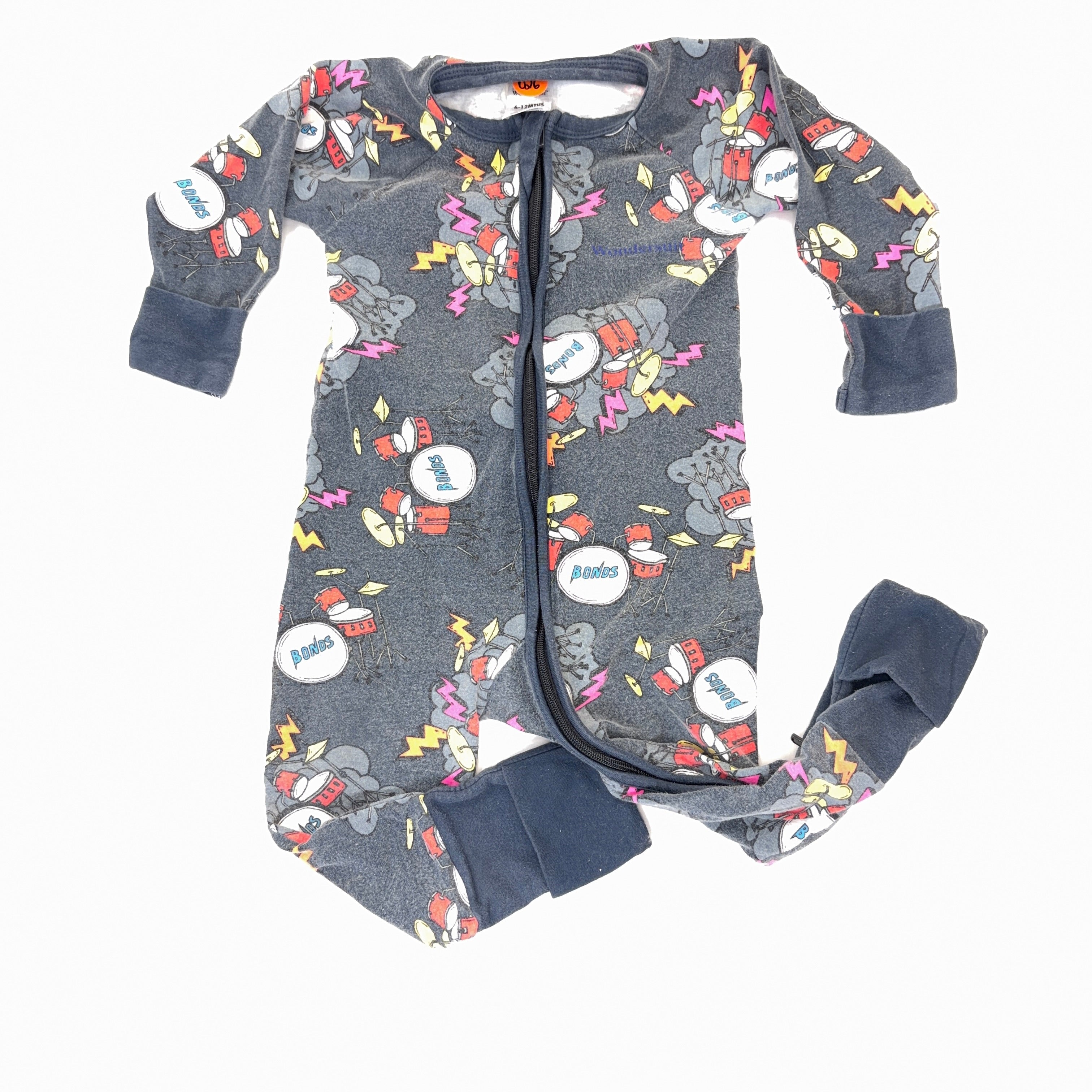 Bonds Wondersuit Long Sleeve Drumset - 6-12 Months | 0
