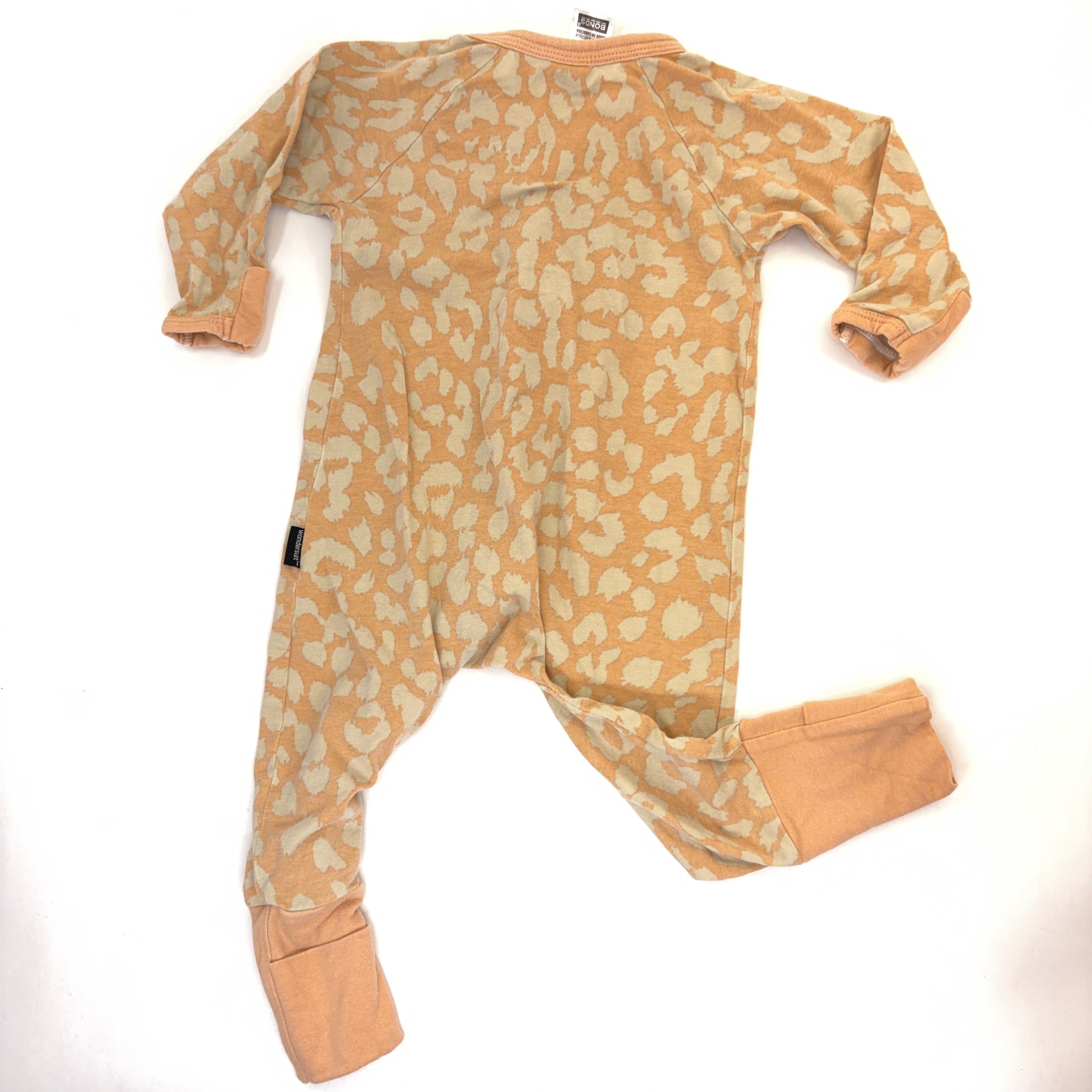 Bonds Wondersuit Long Sleeve Cheetah Print - 3-6 Months | 00
