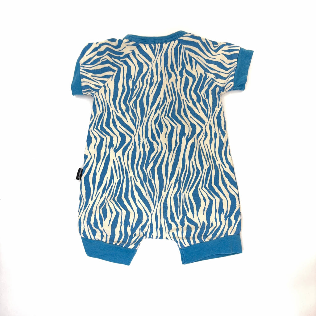 Bonds Wondersuit Short Sleeve Zebra - 3-6 Months | 00