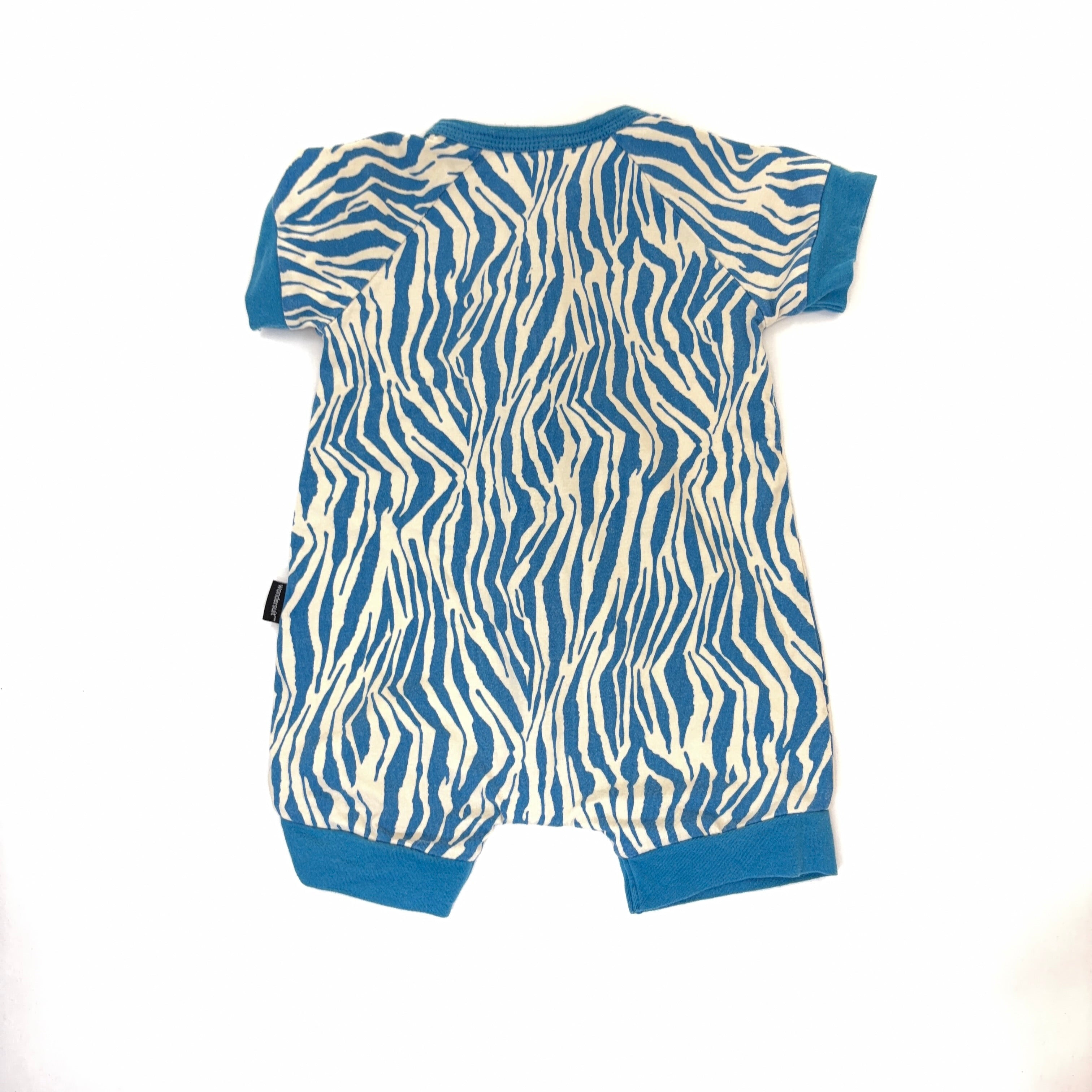 Bonds Wondersuit Short Sleeve Zebra - 3-6 Months | 00
