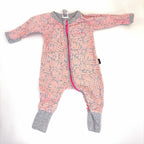 Bonds Wondersuit Long Sleeve Pink Lines - 0-3 Months | 000